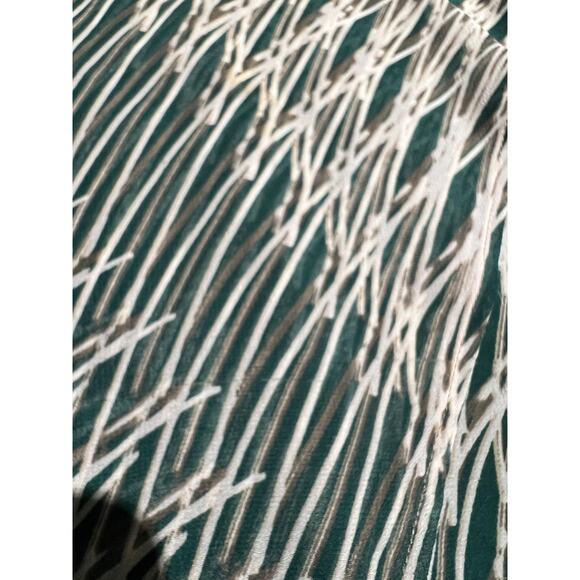 NIC+ZOE Asymmetrical Layered Dress Large Petite Green White Preppy Boho Chic - Picture 10 of 10